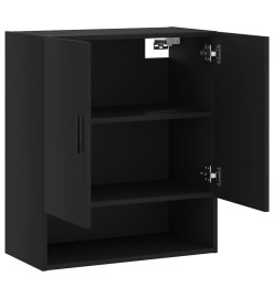 Armoire murale noir 60x31x70 cm bois d'ingénierie