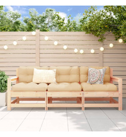 Salon de jardin 3 pcs bois massif de pin