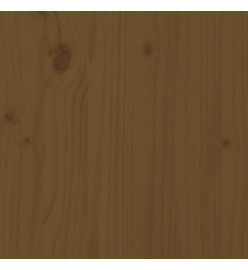Canapé d'angle de jardin marron miel bois de pin solide