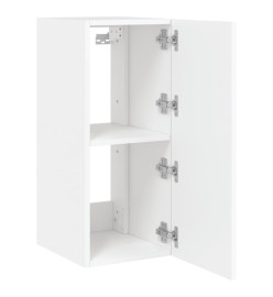 Meubles TV muraux avec lumières LED 2 pcs blanc 30,5x35x70 cm