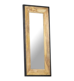 Miroir 110x50 cm Bois de manguier massif