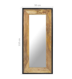 Miroir 110x50 cm Bois de manguier massif