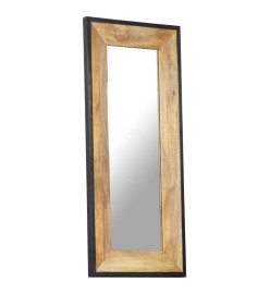 Miroir 110x50 cm Bois de manguier massif