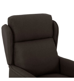 Fauteuil inclinable Marron foncé Tissu