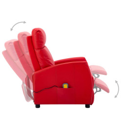 Fauteuil de massage Rouge Similicuir