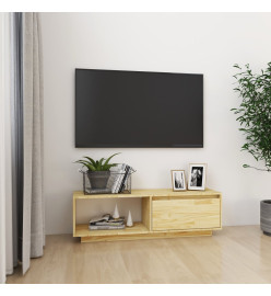 Meuble TV 110x30x33,5 cm Bois de pin massif