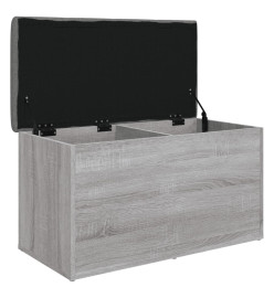 Banc de rangement sonoma gris 82x42x45 cm Bois d'ingénierie