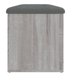 Banc de rangement sonoma gris 102x42x45 cm bois d'ingénierie