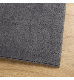 Tapis à poils courts doux et lavable anthracite 160x230 cm