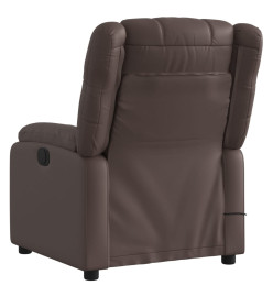 Fauteuil de massage inclinable Marron Similicuir