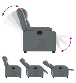 Fauteuil inclinable Gris Similicuir