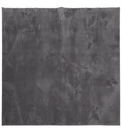 Tapis à poils courts doux et lavable anthracite 240x240 cm