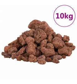 Roches volcaniques 10 kg rouge 1-2 cm