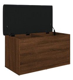 Banc de rangement chêne marron 82x42x45 cm Bois d'ingénierie