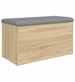 Banc de rangement chêne sonoma 82x42x45 cm bois d'ingénierie