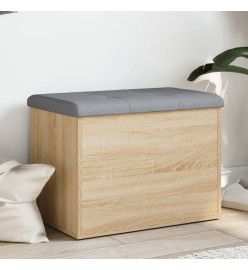 Banc de rangement chêne sonoma 62x42x45 cm bois d'ingénierie