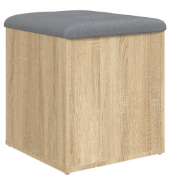 Banc de rangement chêne sonoma 42x42x45 cm bois d'ingénierie