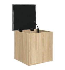 Banc de rangement chêne sonoma 42x42x45 cm bois d'ingénierie