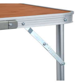 Table pliable de camping Aluminium 240x60 cm