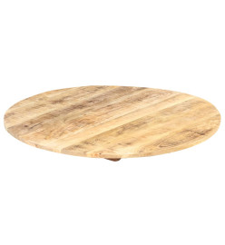 Dessus de table Bois de manguier solide Rond 15-16 mm 40 cm