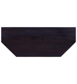 Meuble TV Café noir clair 100x40x45 cm Bois massif d'acajou