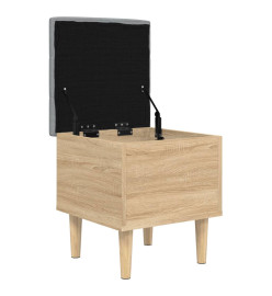 Banc de rangement chêne sonoma 42x42x46 cm bois d'ingénierie