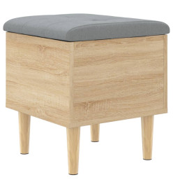 Banc de rangement chêne sonoma 42x42x46 cm bois d'ingénierie