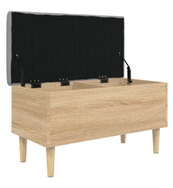 Banc de rangement chêne sonoma 82x42x46 cm bois d'ingénierie