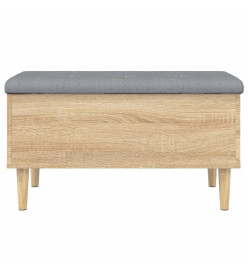 Banc de rangement chêne sonoma 82x42x46 cm bois d'ingénierie