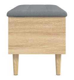 Banc de rangement chêne sonoma 82x42x46 cm bois d'ingénierie