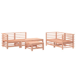 Salon de jardin 6 pcs bois massif douglas