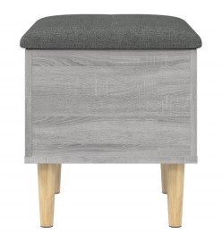 Banc de rangement sonoma gris 42x42x46 cm bois d'ingénierie