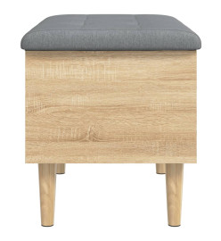 Banc de rangement chêne sonoma 62x42x46 cm bois d'ingénierie