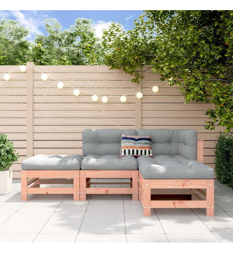 Salon de jardin 4 pcs bois massif douglas Salon de jardin 4 pcs bois massif douglas