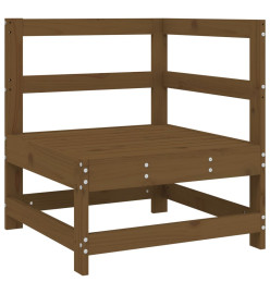 Salon de jardin 8 pcs Marron miel Bois de pin massif