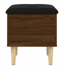 Banc de rangement chêne marron 42x42x46 cm bois d'ingénierie