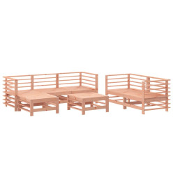 Salon de jardin 7 pcs bois massif douglas