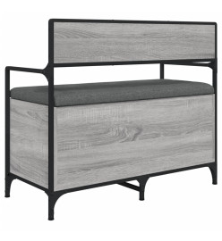 Banc de rangement sonoma gris 85,5x42x73,5 cm bois d'ingénierie