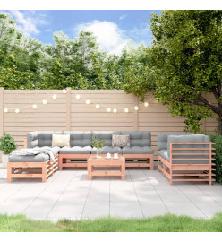 Salon de jardin 9 pcs bois massif douglas
