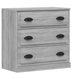 Buffets 3 pcs Sonoma gris Bois d'ingénierie