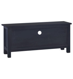 Meuble TV Café noir clair 100x30x45 cm Bois d'acajou massif