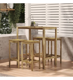Meubles de bar de jardin 5 pcs Bois de pin imprégné