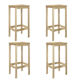 Meubles de bar de jardin 5 pcs Bois de pin imprégné