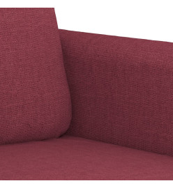 Canapé à 3 places Rouge bordeaux 180 cm Tissu