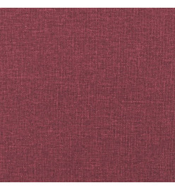 Canapé à 3 places Rouge bordeaux 180 cm Tissu