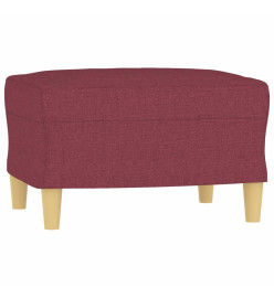 Ensemble de canapés 3 pcs avec coussins Rouge bordeaux Tissu