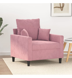 Fauteuil Rose 60 cm Velours