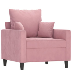 Fauteuil Rose 60 cm Velours