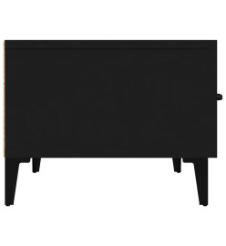 Meuble TV Noir 150x34,5x30 cm Bois d'ingénierie