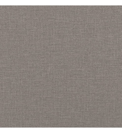 Canapé 2 places avec oreillers décoratifs taupe 120 cm tissu